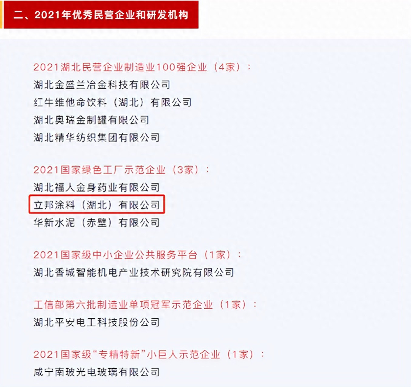 黑料网:立邦涂料(湖北)有限公司荣获“2021国家绿色工厂示